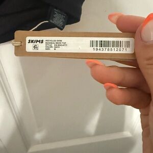 #86 SKIMS Black Swim Bikini Top & Bottom